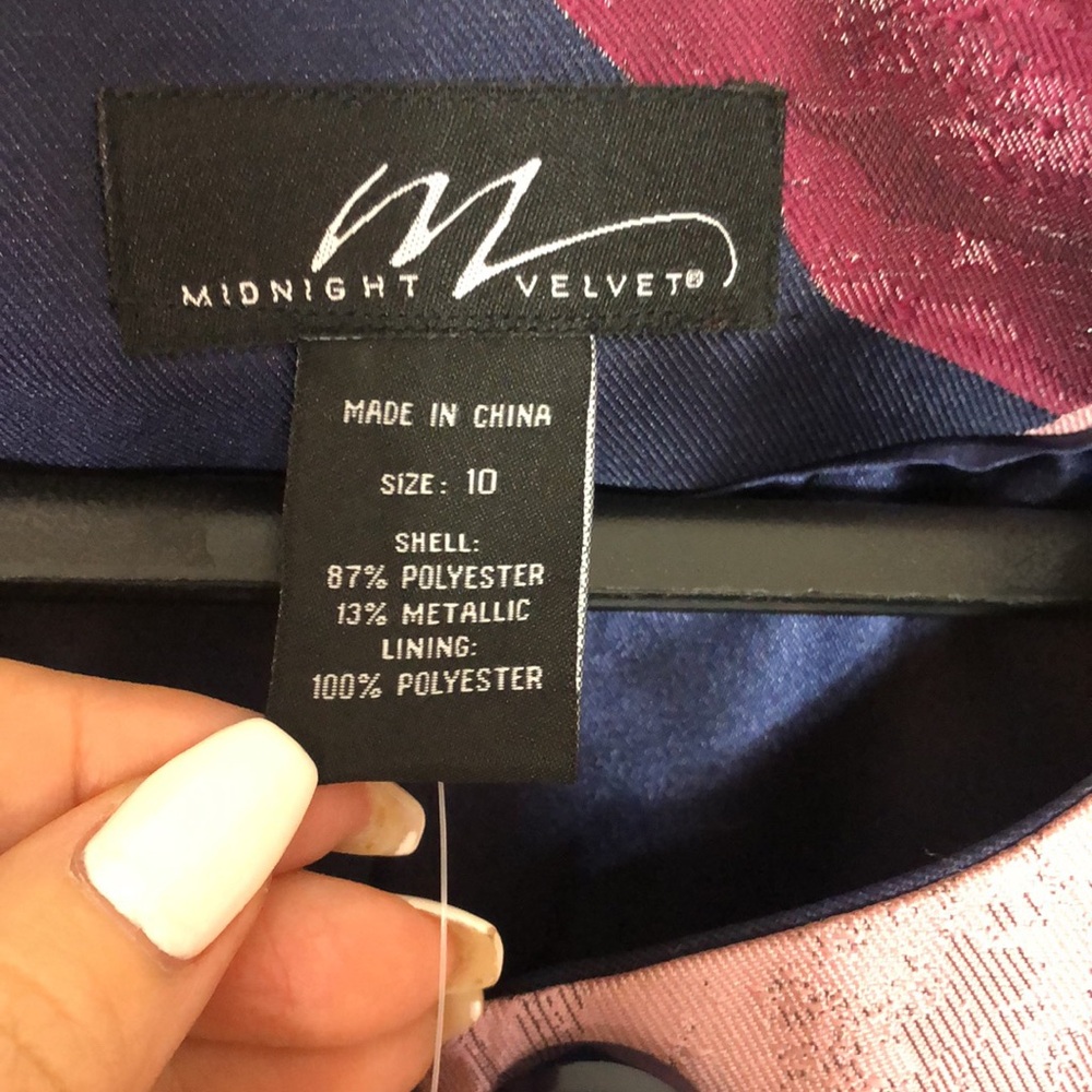 NEW M Midnight Velvet Light Spring Summer Coat - Picture 8 of 10